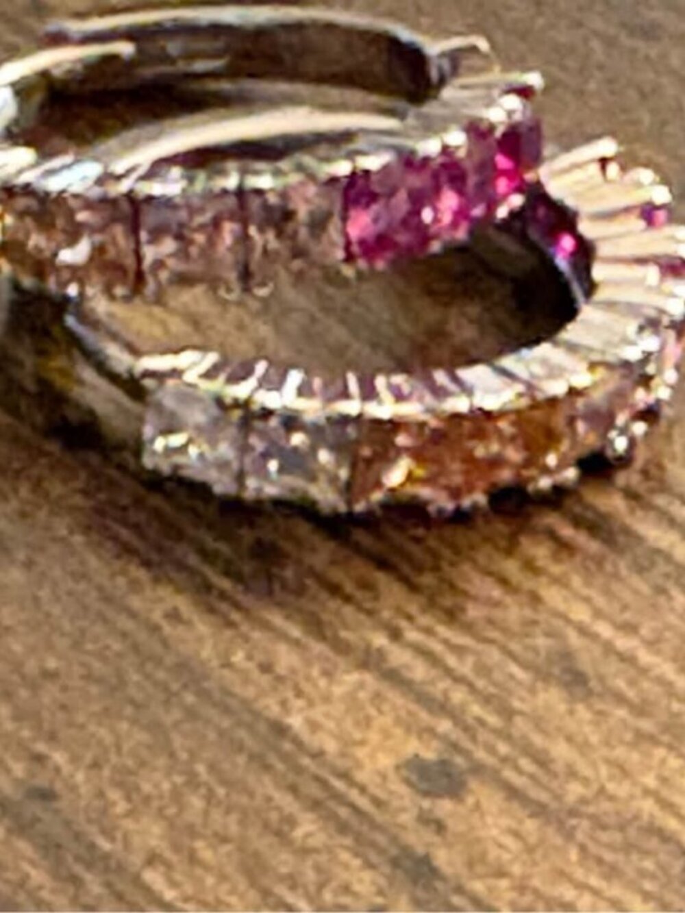 Sterling Silver Multi-Color Gemstone Hoop Earrings